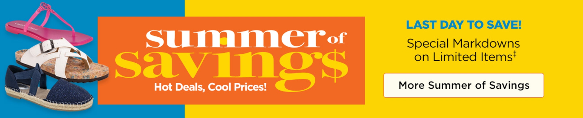 Shop Summer of Savings Sale