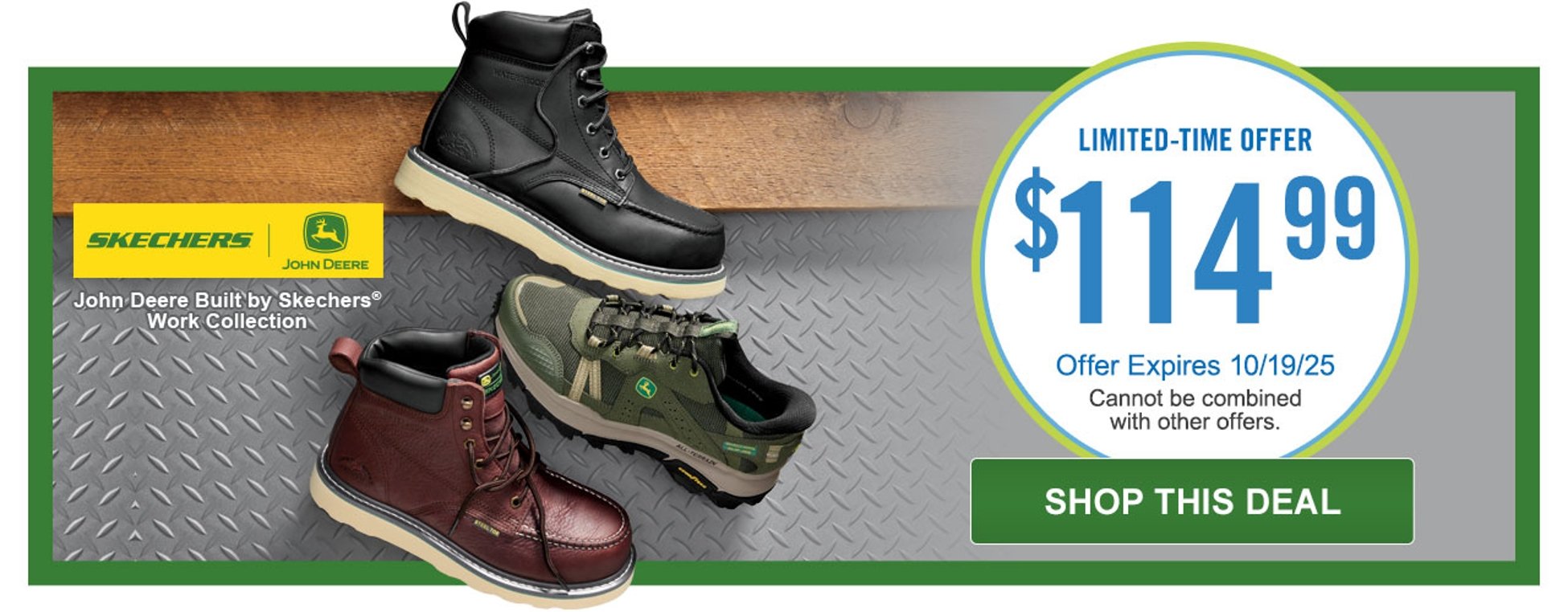 Shop John Deere Built By Skechers Work Collection LTO
